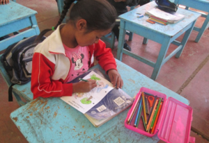 Aflatoun sparen Peru school