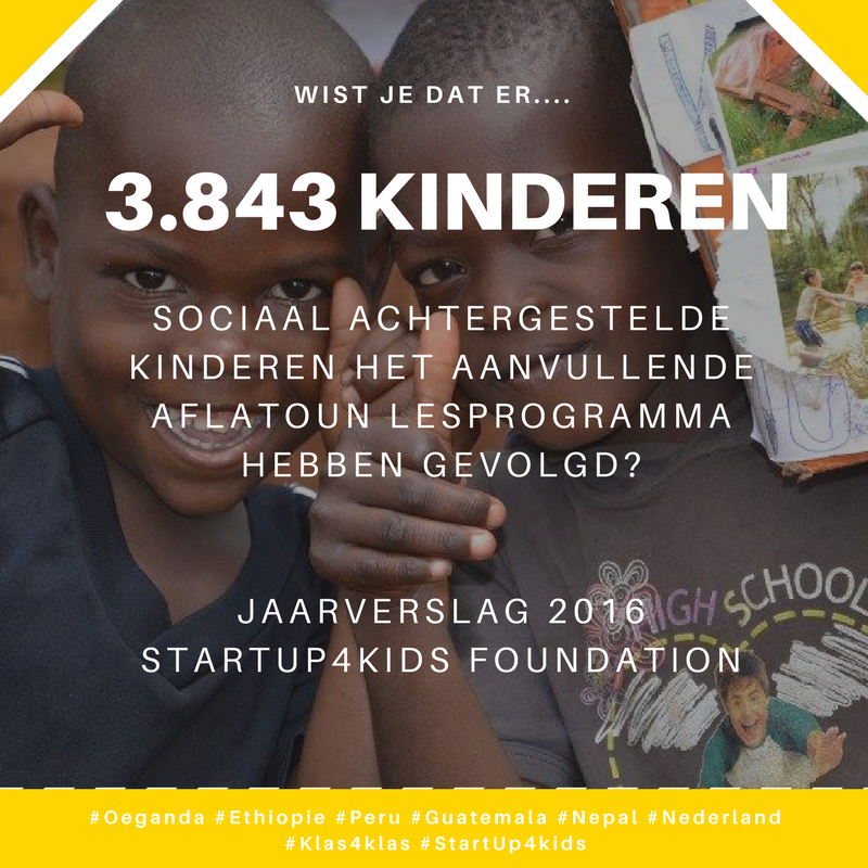 Impact Aflatoun onderwijs 2016 StartUp4kids